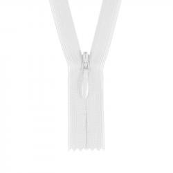 Concealed Zipper - White